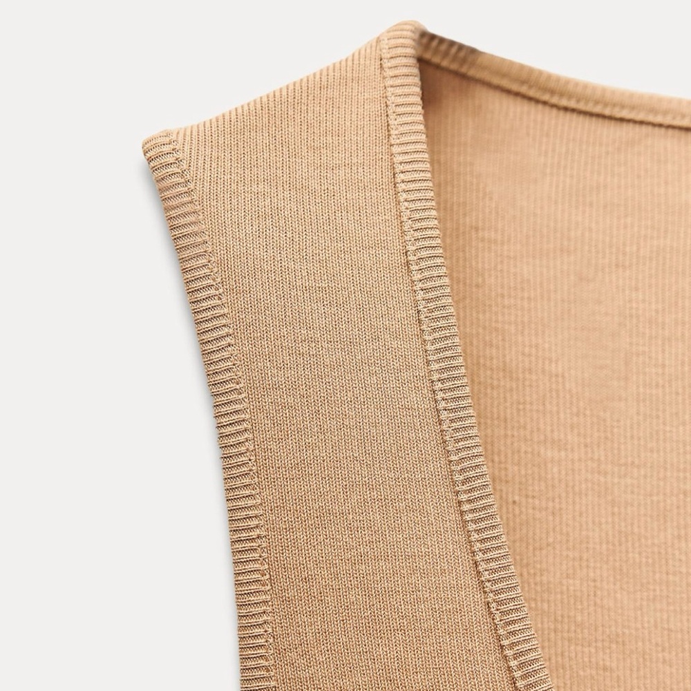 (#120)ZARA Ribbed Tank Top - Picture 6 of 7